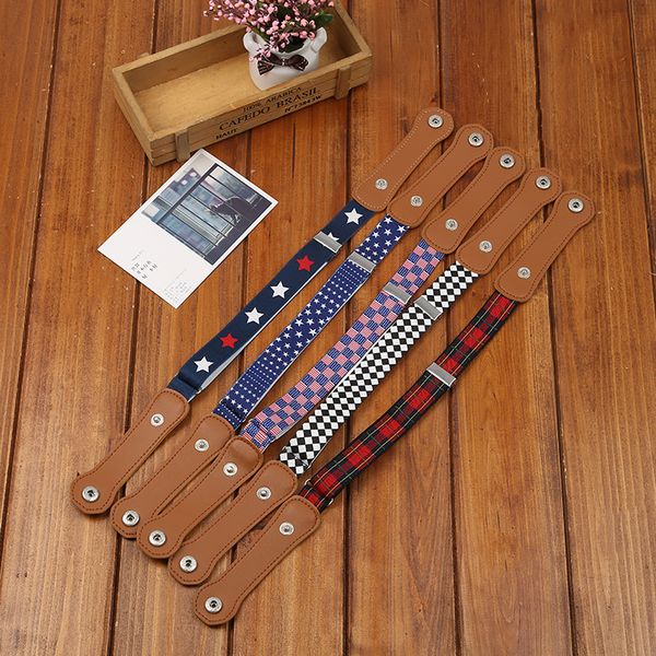 

kids buckle-elastic belt waist no buckle stretch belts toddlers adjustable boys and girl`s belts for jeans, Black