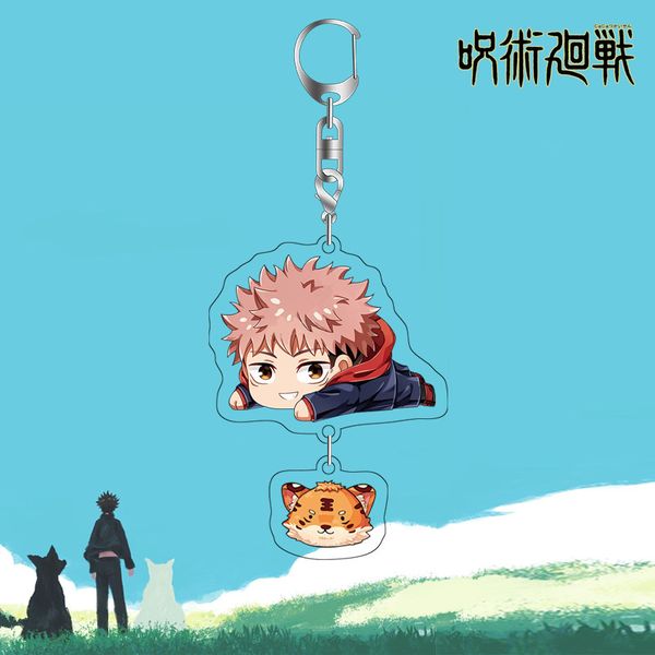 

jujutsu kaisen anime lying keychain pendant acrylic series fans