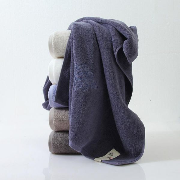 

towel 70x140cm bath cotton padded embroidered absorbent beach