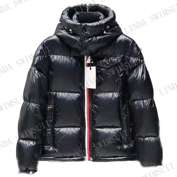 

mens down parkas men women designer real duck down jackets gool coat winter outdoor coldproof thickened warm stracket suit casual solid camo, Black