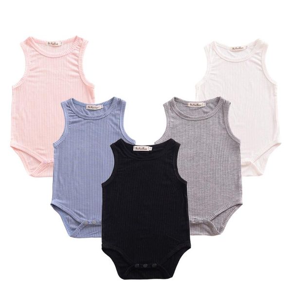 

rompers 0-2 years baby romper girl boy clothes born summer solid color cotton triangle jumpsuit toddlers christmas costume, Blue