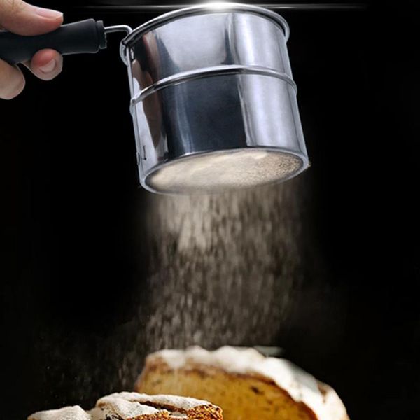 

baking & pastry tools justdolife round 304 stainless steel flour sieve kitchen bean filter screen lab powder strainer sifter