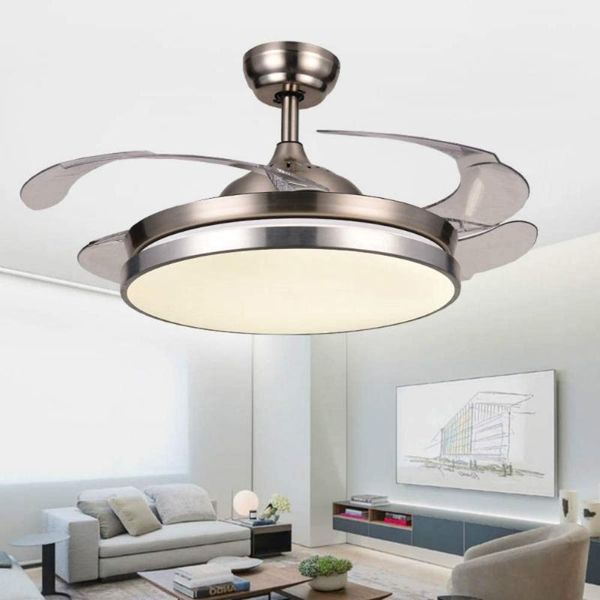 

electric fans simple fan lamp, led remote control lamp and fan, living room bedroom dining study dc ceiling