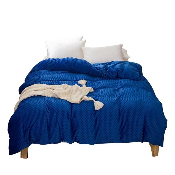 

bedding sets home textile winter warm set crystal velvet pressed foam duvet cover quilt single twin  king size no sheet