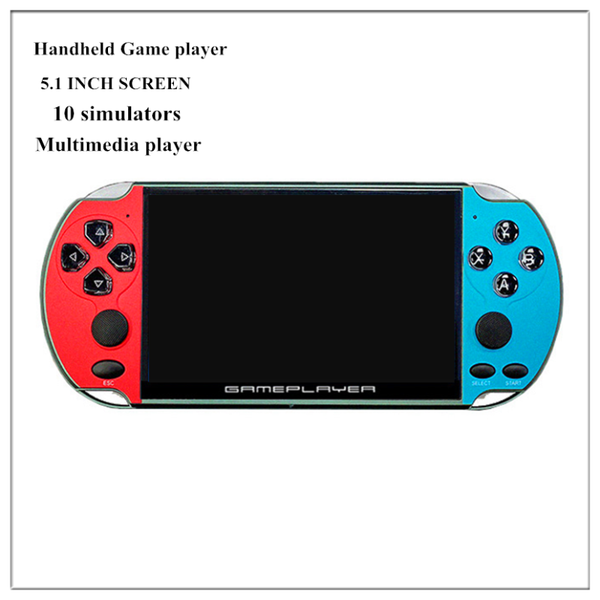 

handheld game player 5.1 inch hd screen double rocker video console mp3 movie portable players