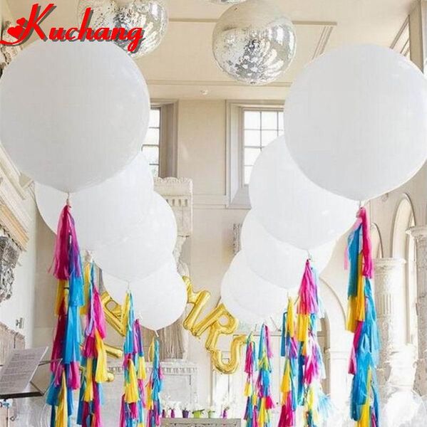 

giant white balloon 36 inch colorful round latex balloons helium inflable wedding birthday party large decoration