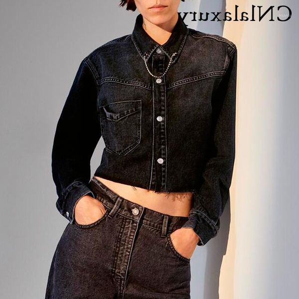 

women's jackets women oversized black crop jeans jacket fall fashion denim coat long sleeve bomber jean outerwear mujer chaqueta, Black;brown