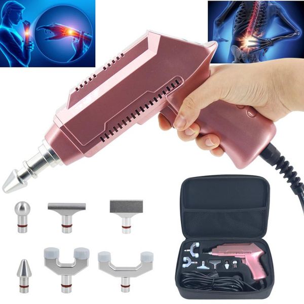 

electric massagers chiropractic correction gun massager adjustable intensity therapy machine spine 1500n 6 heads