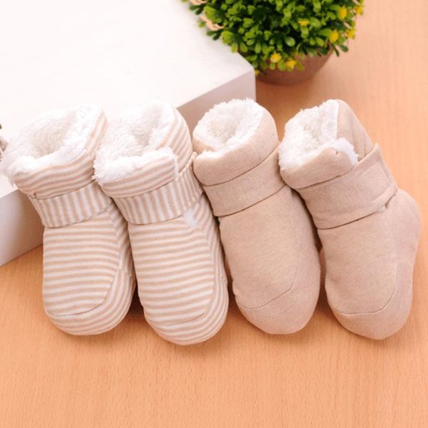 

first walkers born cotton shoes autumn and winter plus velvet thick baby handmade high to help warm