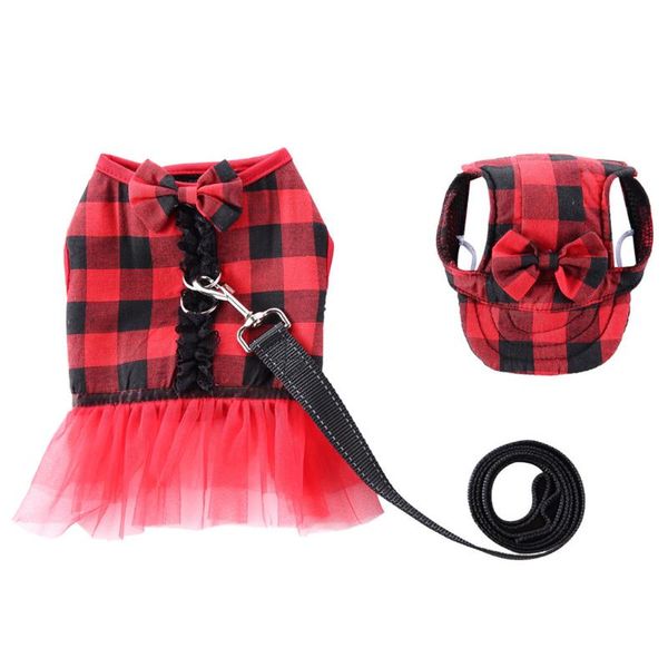 

dog collars & leashes trsnser collar red polyester pet dogs chest strap print pattern neck belt comfort vest with bell harness 19may7 p40