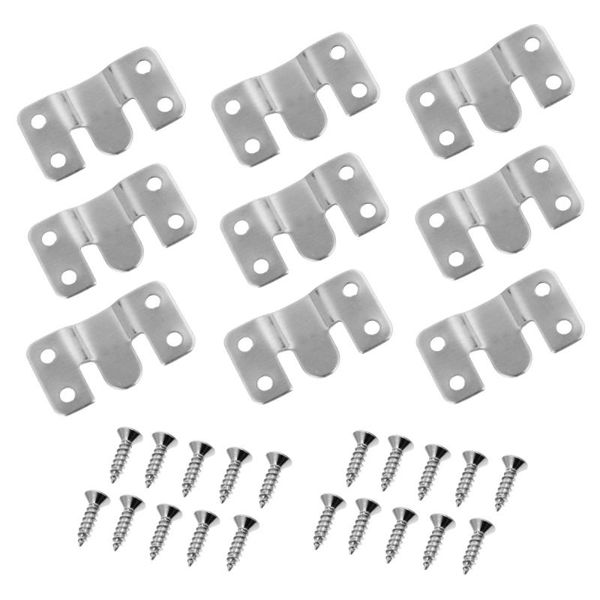 

sets flush mount bracket stainless steel wall clip hook with screws storage bottles & jars