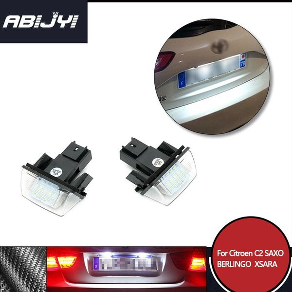 

emergency lights car led number license plate light lamp for c2 berlingo saxo xsara 206 207 306 307 407 partner auto accesso