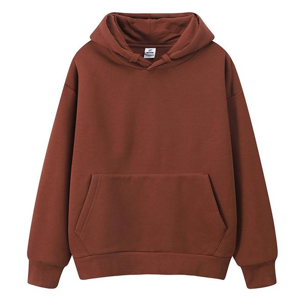

men's hoodies & sweatshirts asian size solid candy color print pullover hoodie man und408, Black