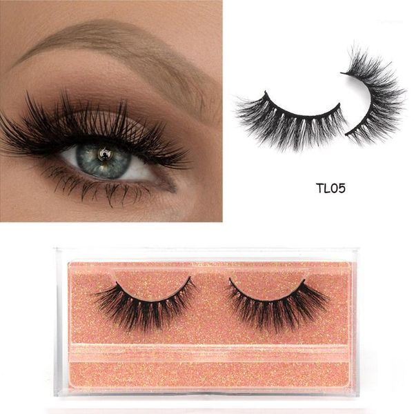 

pair 3d mink lashes eyelashes fluffy natural long false volume wispy eye soft eyelash lash extension makeup1
