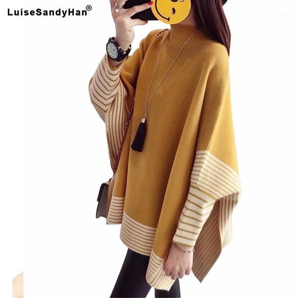 

women pullover female sweater fashion autumn winter plus size shawl warm casual loose knitted women's sweaters, White;black