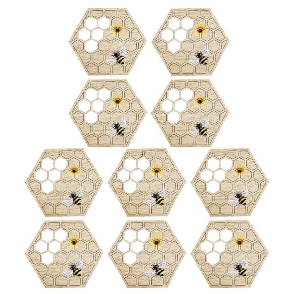 

mats & pads 10pcs table mat drink cup cushion delicate for decor (khaki)