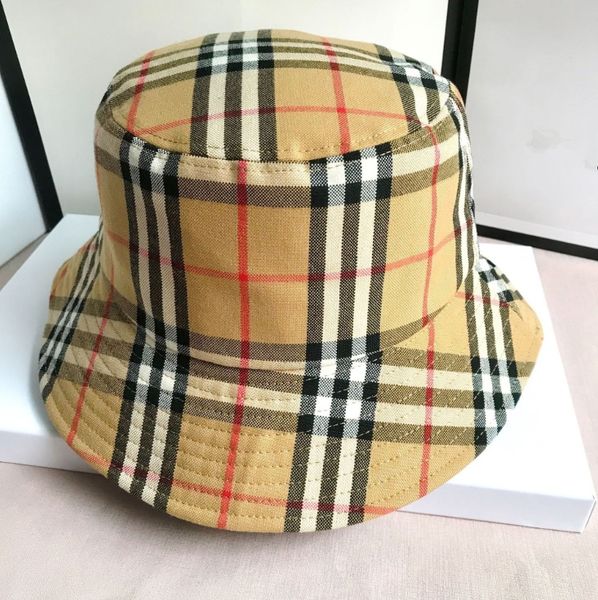

summer beach stingy brim hats fisherman plaid cap brand design caps men and women the same basin hat, Blue;gray