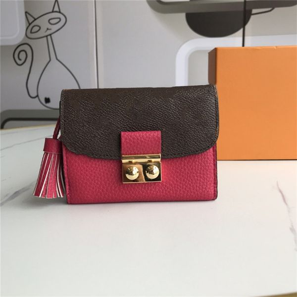 

luxurys designers bags women wallet long purse for woman leather wallets brand holders with box, Brown;gray