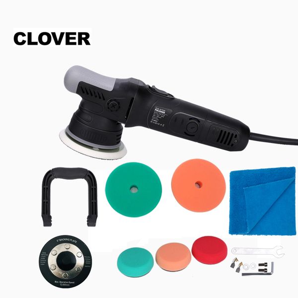

900w clover 8mm high speed dual action random orbital polisher with 3 and 5 backing plates