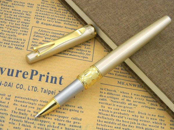 

fountain pens wings thin and long metal pen golden