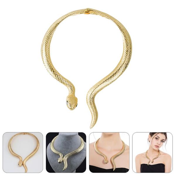 

pendant necklaces vintage snake choker necklace egyptian golden for, Silver
