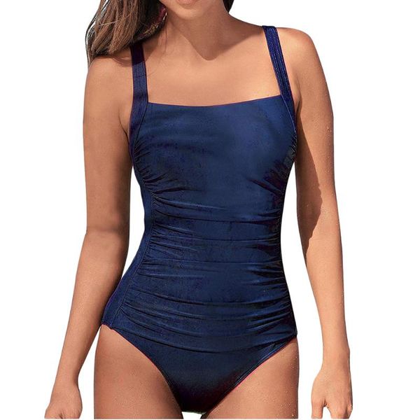 

one-piece suits women's 1 piece swimsuits 2021 women swimsuit swimwear push up bathing suit vintage high cut bodysuit beach wear