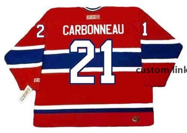 

guy carbonneau montreal canadiens 1993 ccm turn back away hockey jersey all stitched quality any name any number ., Black;red