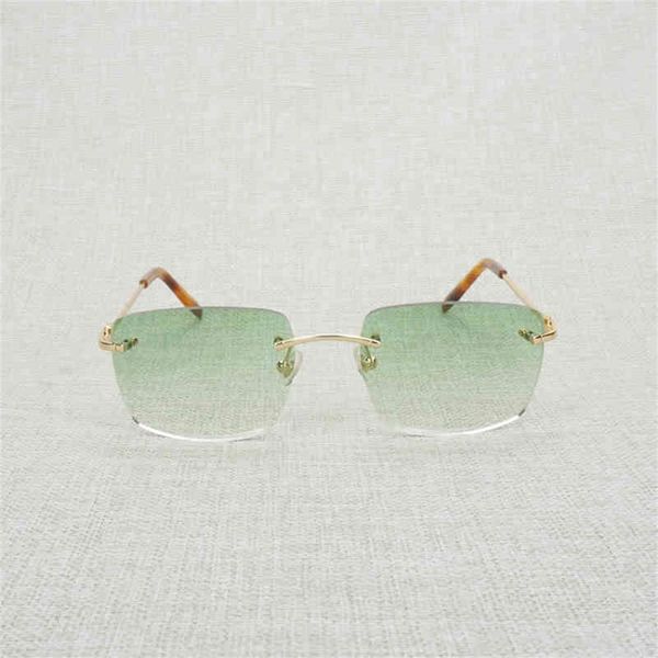 

ancient rimless sunglasses men women metal frame square eyeglasses oversize shades oculos gafas for outdoor club accessories french, White;black