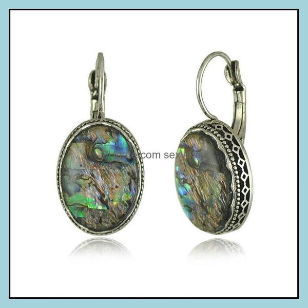 

jewelryethnic style charm colorf shell jewelry classical gem earrings retro earring drop delivery 2021 afhs3, Golden