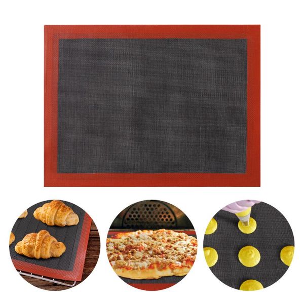 

40x30cm non-stick silicone baking mats perforated oven sheet liner pad for macaron cookie bread diy pastry mat rolling pins & boards