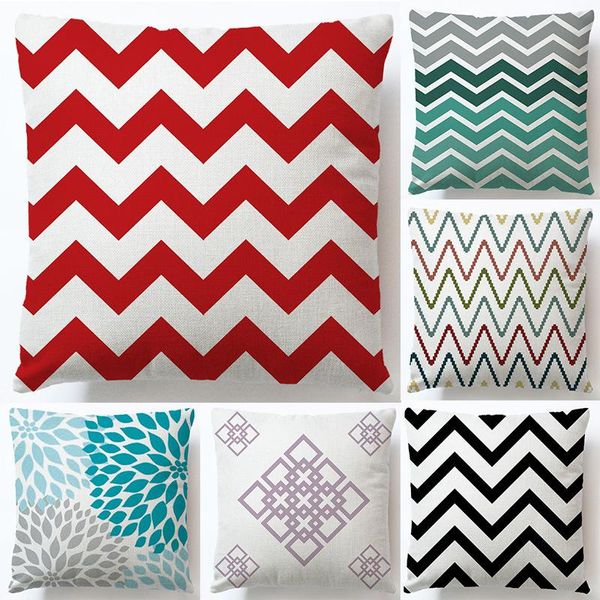 

cushion/decorative pillow geometric cushion cover nordic simple colorful pattern triangle cartoon blue pillowcase creative home decoration