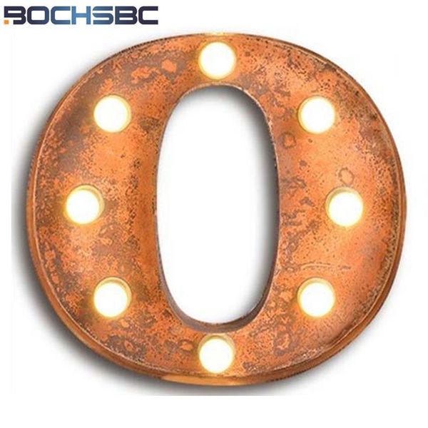 

wall lamp bochsbc iron sconces letters o lights american personality industrial for bar cafe billboard vintage letter light