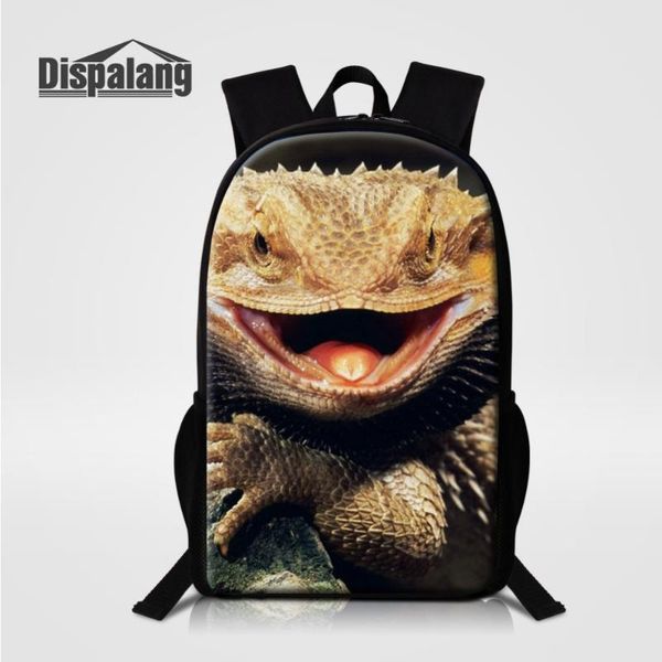 

backpack dispalang lizard children school bags for teenagers boys cool schoolbags kids bookbag animal backpacks women men mochila