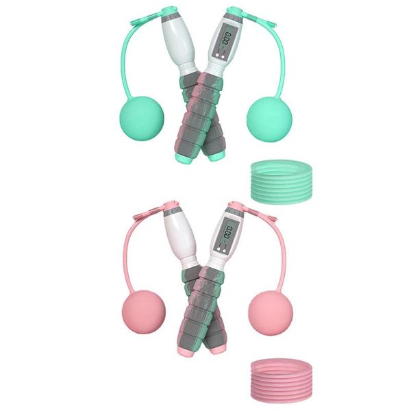

jump ropes exerciser equipments gym training ropeless rope with digital calories counter fitness cordless weight jumping skipping