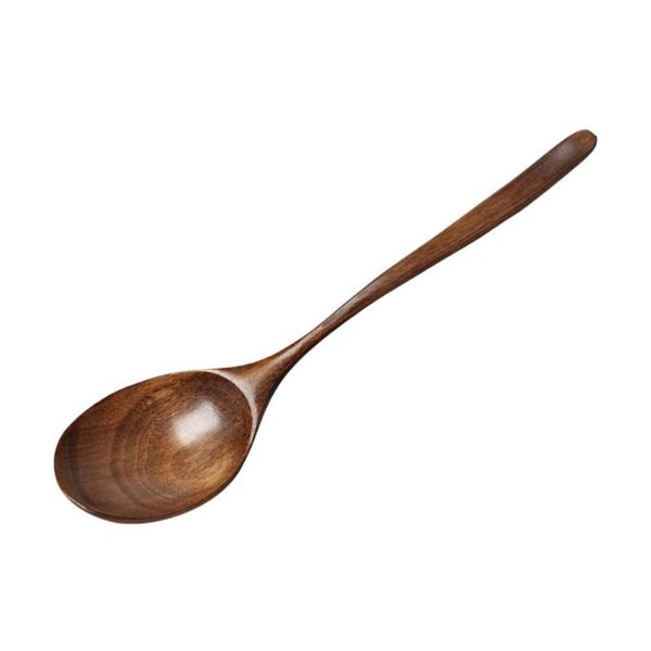 

spoons 1pc japanese style rice spoon long handle soup scoop serving (coffee)