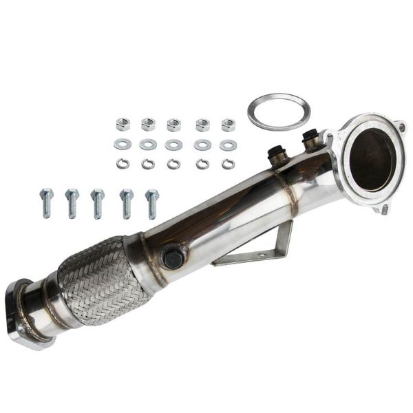 

manifold & parts 3" exhaust downpipe for fiesta st180 st 1.6 ecoboost stainless steel bolt-on straight-through design