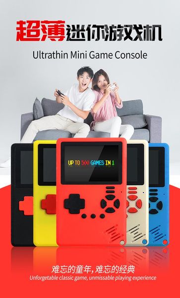 

upgraded ultra-thin retro game console built-in 500 games portable players