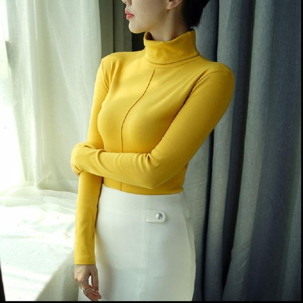 

womens sweaters women winter korean turtleneck sweater cotton pullover long sleeve pull femme female, White;black