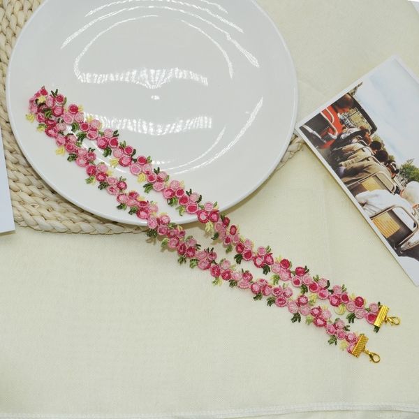 

yLW lace mask small chrysanthemum collar lace eyeglasses chains glasses chain metalhanging belt mask extension rope hanging rope