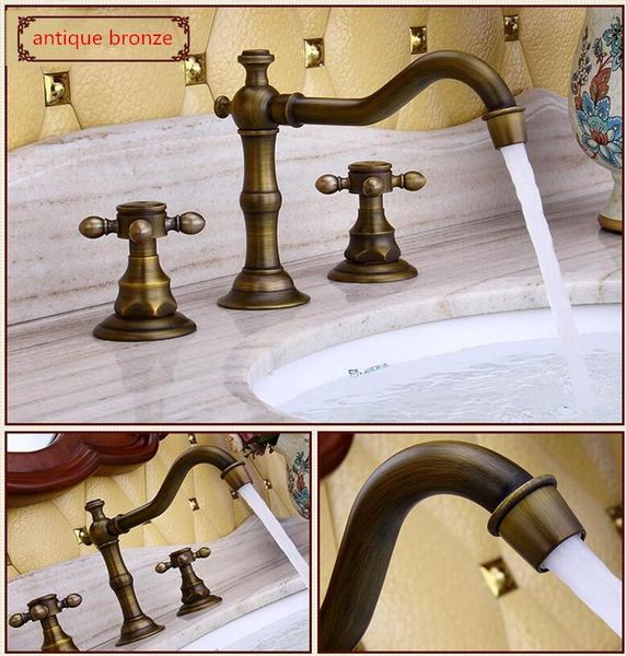 

bathroom sink faucets brand brass antique bronze finished widespread 8'sink faucet basin mixer tap