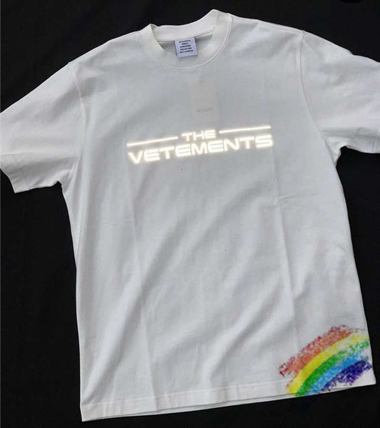 

men's t-shirts t shirts reflection vetements t-shirt ss men women vtm tee textile marking short sleeve jp10, White;black