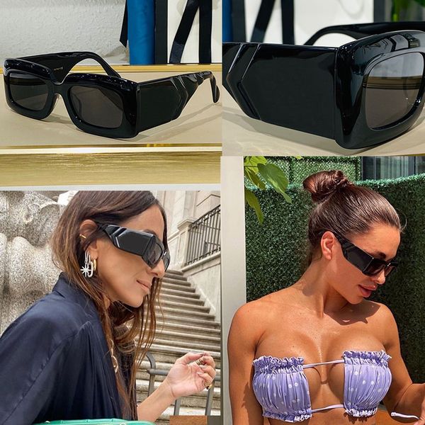 2022SS HommesFemmes Feuille Épaisse Lunettes De Soleil Femme Designer Rétro Classique Plaque Carrée Cadre Jambes Simple Mode Style UV400 Lunettes 0811S avec Boîte D'origine et sac fourre-tout