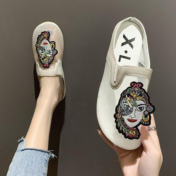 

slippers women's package 2021 summer sandals mesh material 50% off, fashion, light and comfortable, Black