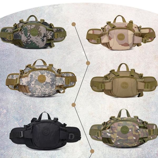 

outdoor bags tanluhu camouflage waterproof waist bag travel sling shoulder tactical package climbing sport fitness gym pouch