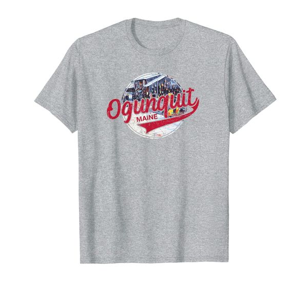 

oqunquit maine buoy wall vintage t-shirt, White;black