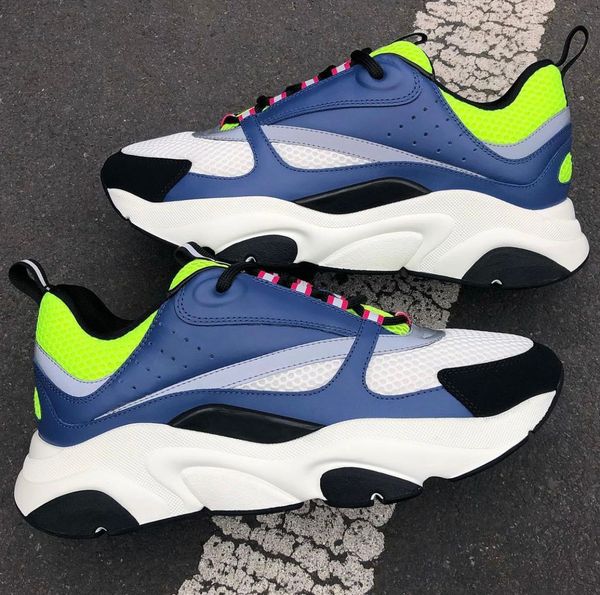 

famous designer reflective men sneakers shoes sporty runner brand mesh leather sports technical men's outdoor trainers box eu38-47, Black