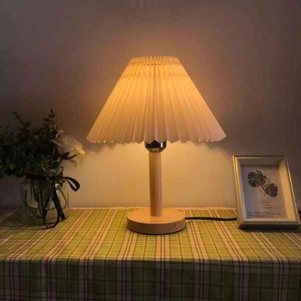 

table lamps simple yellow solid wood rubber base korean color series american decor reading desk lamp bedroom bedsid