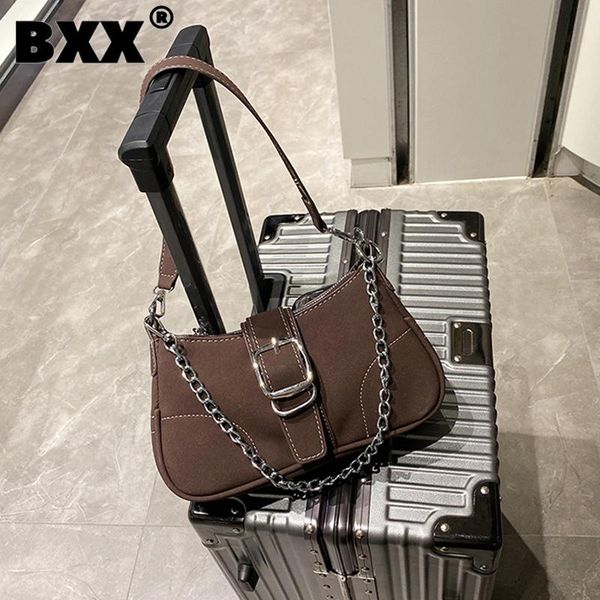 

evening bags [bxx] woman brand vintage frosted chains personality all-match crossbody shoulder bag fashion tide autumn winter 2021 gf0791