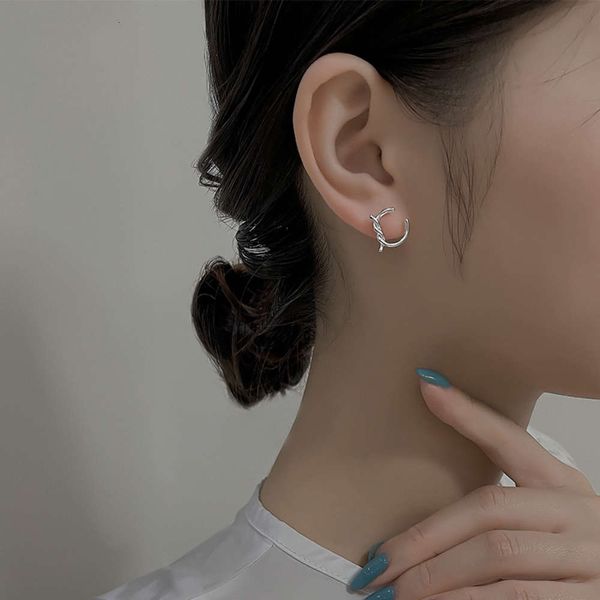 

ning interwoven thread earrings trendy personalized simple knot