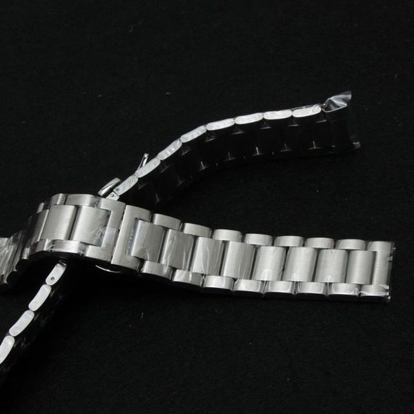 

watch bands 22mm stainless steel watchband for samsung gear s3 classic / frontier strap belt wrist bracelet black silver unpolished metal, Black;brown